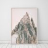 Wall Art Mountain Art Nature Prints Mountains Mountain Wall Art Pink Wall Art Prints Mountain Print