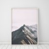 Wall Art Mountain Art Nature Prints Mountains Mountain Wall Art Pink Wall Art Prints Mountain Print