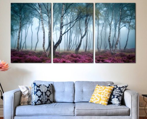 Wall decor Peak District wall art Peak District wall decor Peak District canvas art Birch Forest poster Birch Forest canvas Stanton Moor art