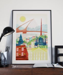 Dublin Print | Large Dublin Poster | Travel Decor | Dublin Wall Art