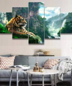 Tiger Wall Art, Tiger Canvas Art,Tiger Painting, Tiger Wall Decor, Animal Lover Gift, Multi panel Set, Canvas Print, Large and Framed