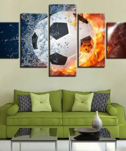Soccer Wall Art,Soccer Wall Decor,Soccer Canvas Print,Soccer Painting,Soccer Poster, Soccer Multi Panel Set,Soccer Ball Large Canvas Art