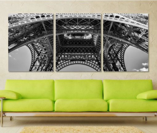 Extra Large Eiffel Tower Canvas Print Paris Wall Art Panoramic Canvas Print Paris Canvas Art Paris Photo Paris Wall Art France Canvas Art