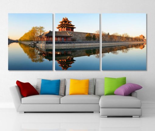 Beijing Imperial Palace Panoramic Canvas Print Beijing Wall Art Extra Large Beijing Print Beijing Photo Beijing Poster Asian Architecture