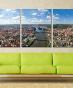 Prague Panoramic Canvas Art Prague Photo Czech Republic Prague Skyline Prague Wall Art Prague Art Prague Print Czech Wall Art Prague Poster