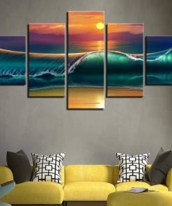 Beach Canvas Art, Coastal Wall Art, Ocean Wall Decor, Nautical Decor, Home Decor,Canvas Set,Split Canvas,Framed, Gift For Her