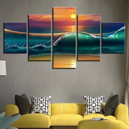 Beach Canvas Art, Coastal Wall Art, Ocean Wall Decor, Nautical Decor, Home Decor,Canvas Set,Split Canvas,Framed, Gift For Her