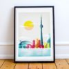 Toronto Print | Toronto Poster | Canada Poster | Skyline Wall Art | Toronto Travel Poster | Cityscape Wall Decor