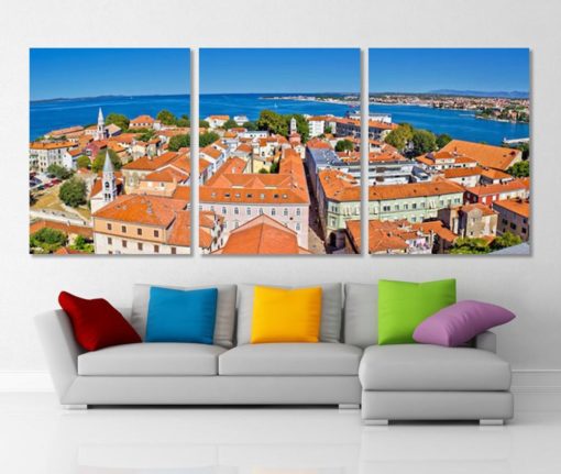 Town of Zadar in Croatia Panoramic Print Croatia Wall Art Extra Large Croatia Canvas Art Croatia Photo Croatia Print Large Croatia Skyline