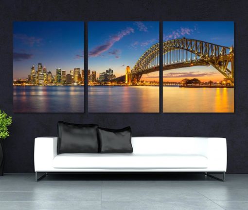 Sydney Panoramic Canvas Print Sydney Wall Art Extra Large Sydney Canvas Art Australia Canvas Sydney Photo Sydney Print Large Sydney Skyline