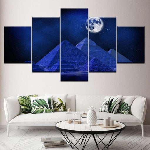 Pyramid Wall Art, Egyptian Wall Art, Egyptian Canvas Art, Pyramid Canvas Art, Egyptian Large Canvas Set, Large Pyramid Canvas Set, Framed
