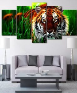 Tiger Wall Art, Tiger Wall Decor, Tiger Canvas Art, Tiger Canvas Print, Tiger Multi Panel, Tiger Home Decor, Animal Wall Art, Animal Decor