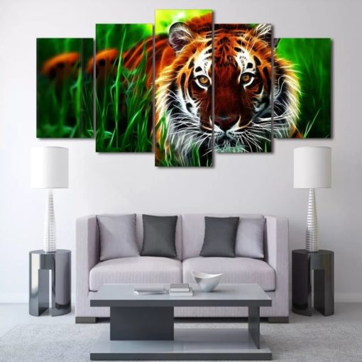 Tiger Wall Art, Tiger Wall Decor, Tiger Canvas Art, Tiger Canvas Print, Tiger Multi Panel, Tiger Home Decor, Animal Wall Art, Animal Decor
