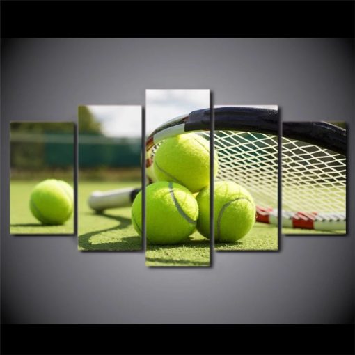 Tennis Wall Art, Tennis Canvas Art, Sports Wall Decor, Sports Canvas Set, Multi Panels, Split Canvas, Poster, Painting, Canvas Print, Framed