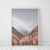 Wall Art Rainbow Art Forest Print Girls Room Decor Digital Download Girls Room Wall Art Prints