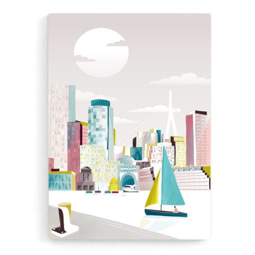 Boston Skyline | Boston Poster | Canvas Wall Art | Boston Cityscape | Ready to Hang