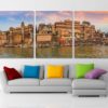 Varanasi India Panoramic Canvas Print Varanasi Skyline Indian Wall Art India Photo India Canvas Art India Print Ancient Architecture Canvas