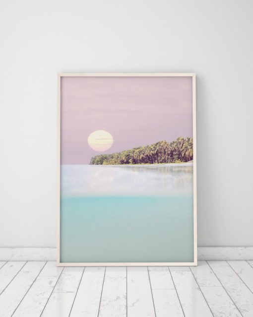 Wall Art Sunset Print Art Print Island Wall Art Wall Art Prints Tropical Decor Tropical Print