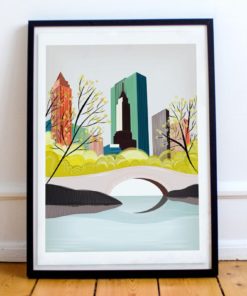 Central Park Print | New York Wall Art | New York Skyline | City Skyline Art
