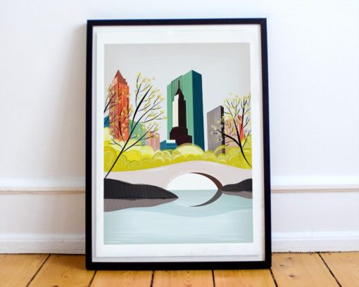 Central Park Print | New York Wall Art | New York Skyline | City Skyline Art