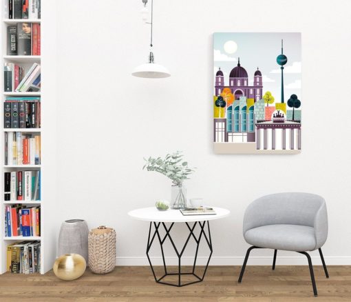 Berlin Print | Canvas Wall Art | German Skyline | Travel Gallery Wall