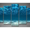 5 Pieces Under The Water Nature Canvas