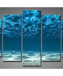 5 Pieces Under The Water Nature Canvas