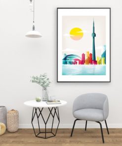 Toronto Print | Toronto Poster| Canada Poster | Toronto Travel Poster | Cityscape Wall Decor