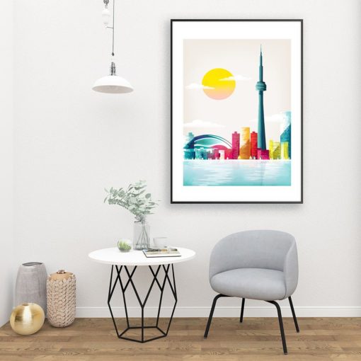 Toronto Print | Toronto Poster| Canada Poster | Toronto Travel Poster | Cityscape Wall Decor