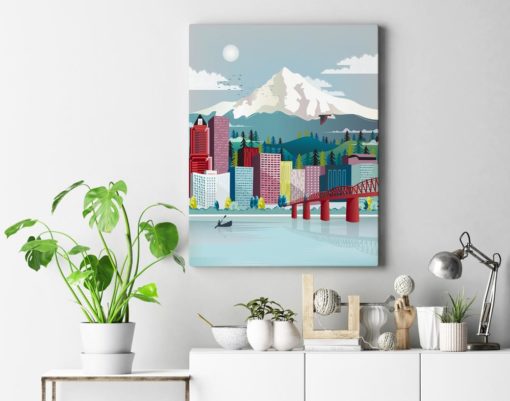 Portland Canvas Print | Oregon Poster | Portland Wall Art