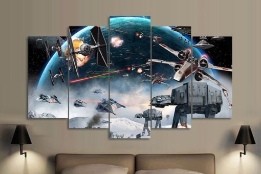 5 Pieces Starwars Battle Canvas