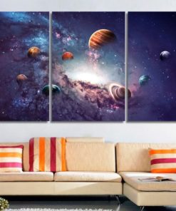Planets of the solar system Cosmic office wall Cosmic art Cosmic canvas Cosmic decor Cosmic home decor Cosmic photo Cosmic poster Canvas