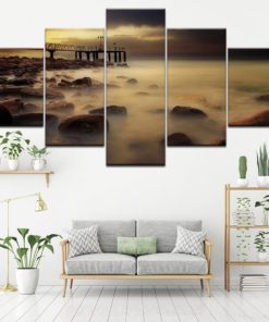 Early Morning Fog Wall Art, Multi Panel Decor, Wall Decor, Landscape Wall Art, Home Decor, Office Decor, Large Wall Art