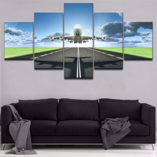 Airplane Wall Decor, Airplane Canvas Art, Airplane Decor, Canvas Print, Multi Panel Decor, Large Wall Art