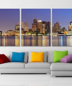 Boston Panoramic Canvas Print Boston Photo Boston Canvas Art Boston Skyline Massachusetts Canvas Boston Print Boston Wall Art Boston Poster