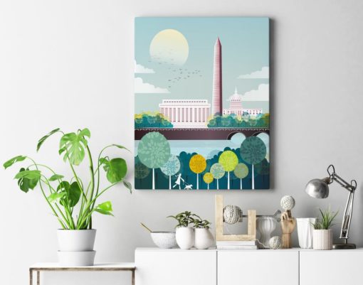 Washington Wall Art | Washington DC Art | Cityscape Wall Art | Canvas Wall Art