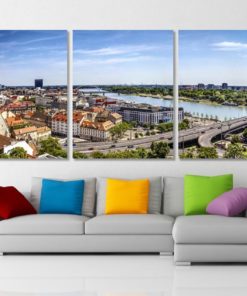 Bratislava Panoramic Skyline Bratislava Canvas Print Bratislava Wall Art Bratislava Photo Bratislava Print Slovakia Wall Art