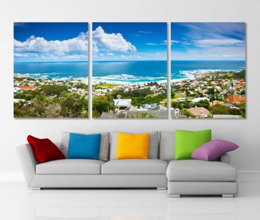 Cape Town Panoramic Skyline Cape Town Canvas Print Cape Town Wall Art Cape Town Photo Cape Town Print South African Wall Art Cape Town Gift