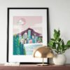 Seattle Skyline | Seattle Print | Travel Poster | City Skyline Art