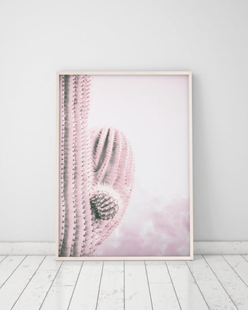 Wall Art Cactus Print Art Trendy Modern Art Cactus Decor Cactus Minimalist Wall Art Prints Cloud Wall Art Pink Wall Art Print Cloud Print