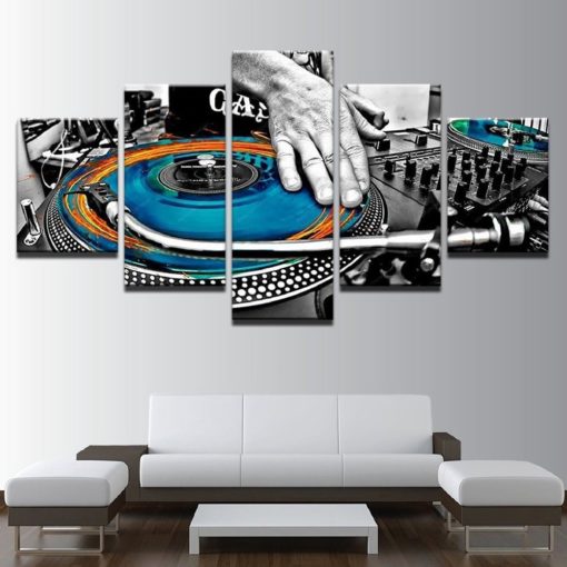Dj Wall Art, Dj Canvas Art, Dj Wall Decor, DJ Controler wall Art, Music Wall Decor, Music Painting, Club Wall Decor