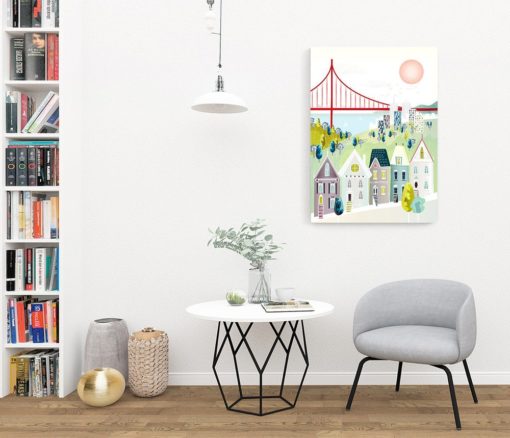 San Francisco Art | San Francisco Canvas | California Wall Art | California Poster