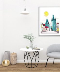 Prague Print | Czech Republic Art | St. Charles Bridge | Large Wall Art | Cityscape Wall Art