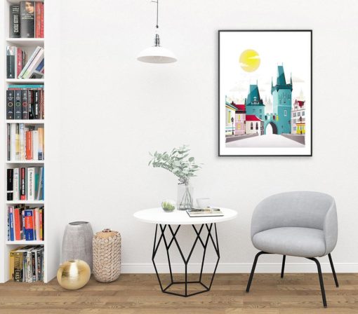 Prague Print | Czech Republic Art | St. Charles Bridge | Large Wall Art | Cityscape Wall Art