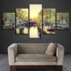 Amesterdam Wall Art, Amesterdam Canvas Art, Amesterdam Multi Panel Print, city, Landscape Painting, Mural, Wall Decor, Framed