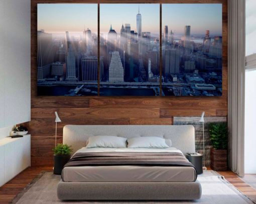 Skyline canvas Cityscape canvas Skyline poster Skyline wallpaper Skyline wall decal Cityscape decor Skyline print Skyline art Bedroom art
