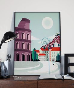 Rome Poster | Rome Print | Large Wall Art | Rome Wall Art | Rome Travel Poster