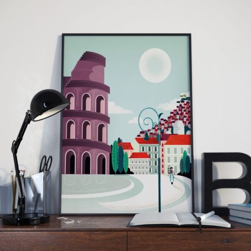 Rome Poster | Rome Print | Large Wall Art | Rome Wall Art | Rome Travel Poster