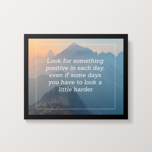 Printable Wall Art Inspirational Quotes Wall Art Inspirational Quotes Wall Decor Inspire Inspired Look for something positive in each day