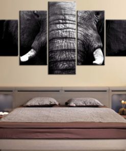 Elephant Wall Art, Elephant Canvas Art, Elephant Wall Decor, Elephant Painting, Multi Panel Canvas Print, Split Canvas, Mural, Home Decor